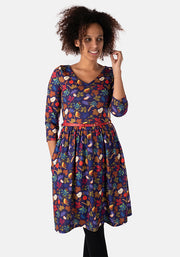 Attia Fruit Print Dress