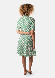 Ayana Green Floral Print Dress