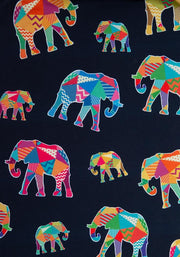 Nel Elephant Print Culotte Jumpsuit