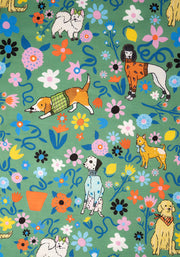 Benji Dog Garden Print Dress