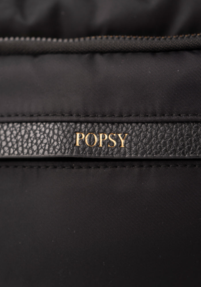 Second angle of Black Cross Body Bag with Interchangeable Straps