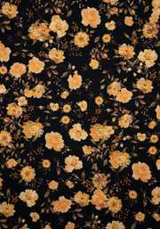 Judith Yellow Floral Midi Dress