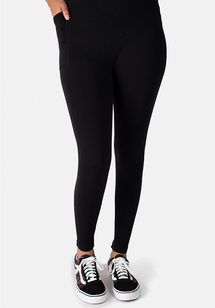 Tenth angle of Black Popsy Longpops - Comfortable &amp; Versatile Layering Essential