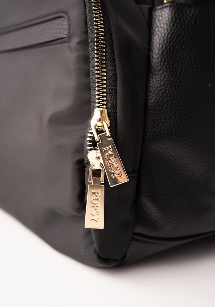 Solid Black Rucksack