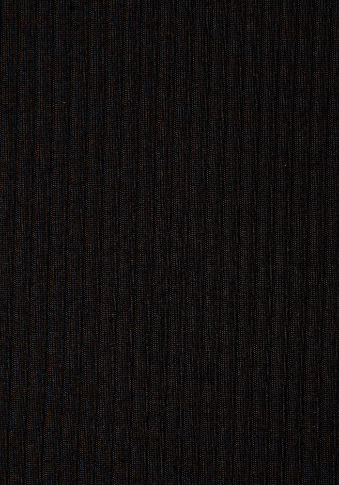 Black Square Neck Top