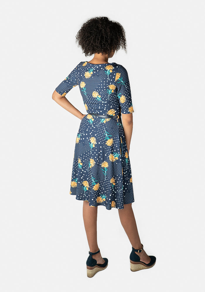 McKenzie Floral & Polka Dot Print Dress