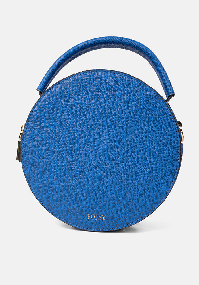 Round Blue Premium Cross Body Bag