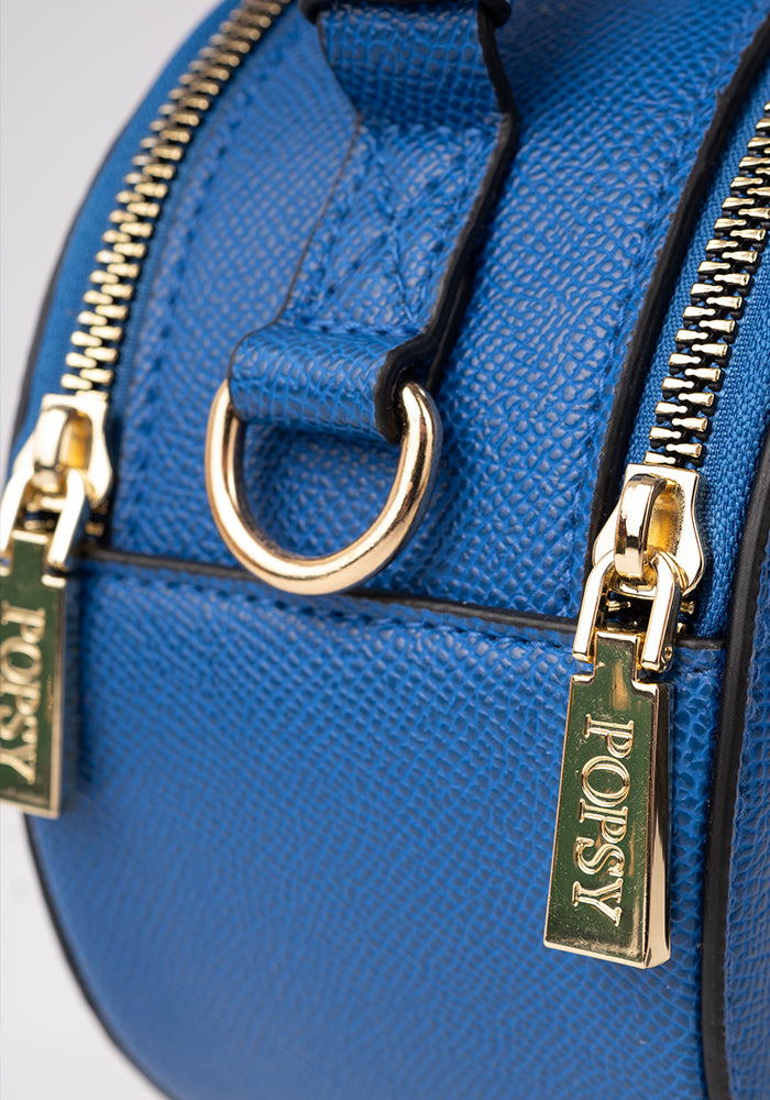 Round Blue Premium Cross Body Bag