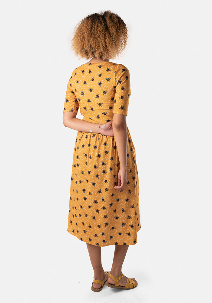 Bobbi Bee Print Midi Dress