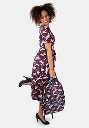 Purple Book Print Rucksack