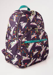 Purple Book Print Rucksack