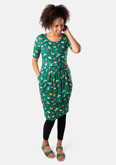 Breanna Story Books Print Dress
