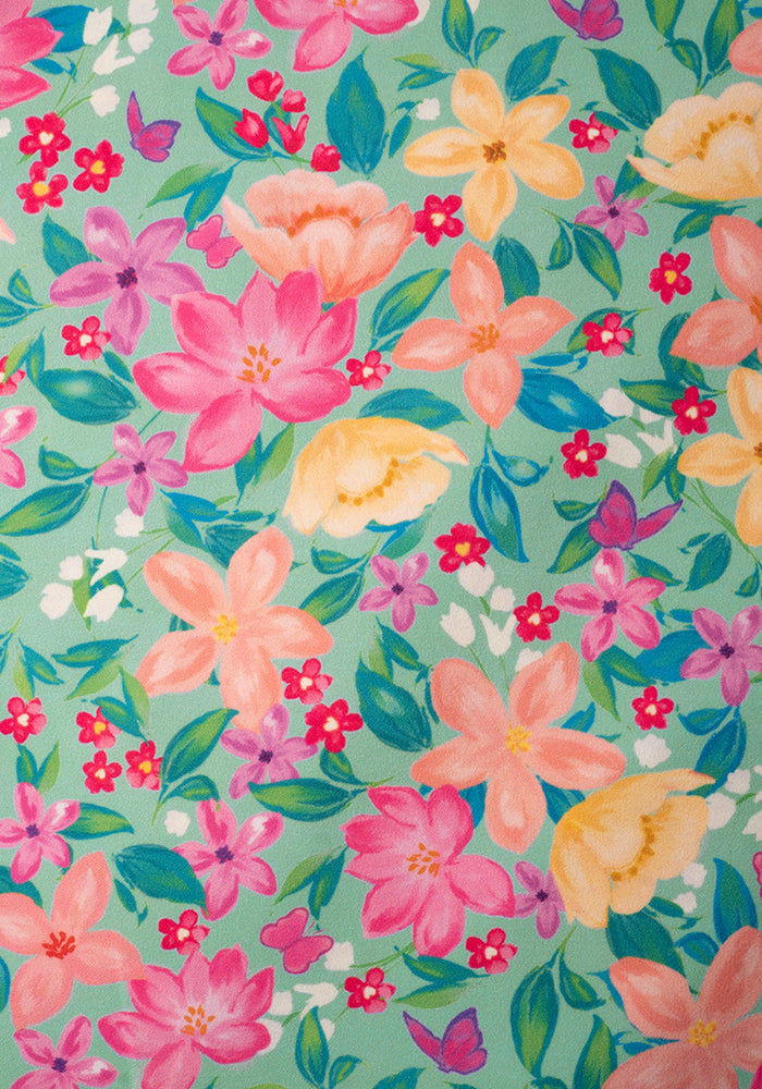 Children's Watercolour Floral Print Dress (Briella)