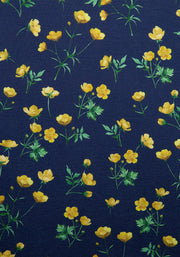 Laura Navy Buttercup Print Dress