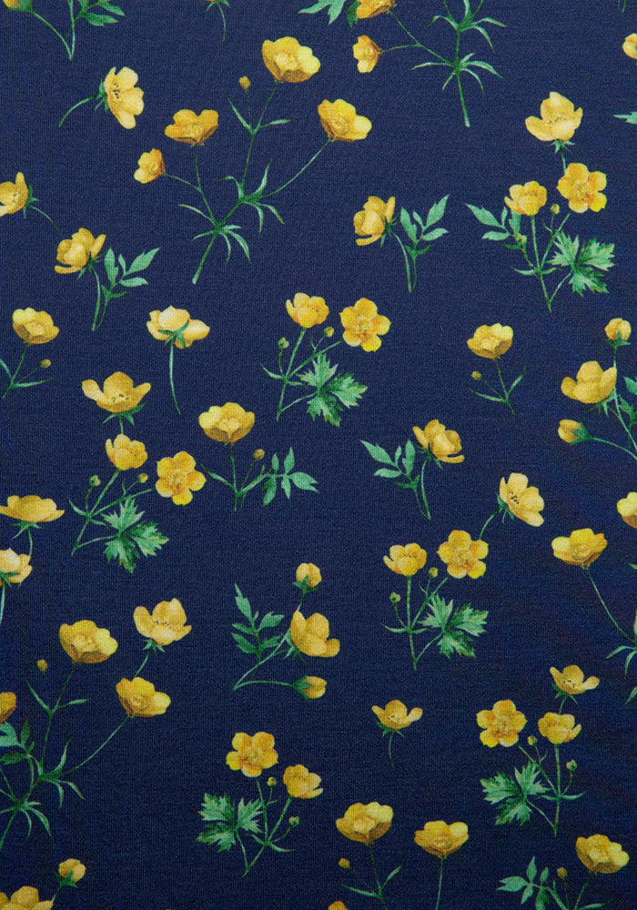 Laura Navy Buttercup Print Dress