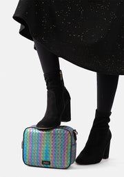 Rainbow Metallic Camera Bag