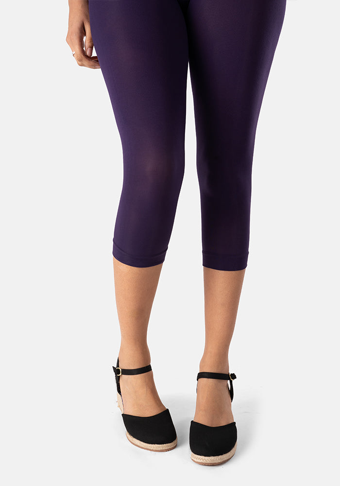 Premium 50 Denier Capri Tights Purple – Popsy Clothing