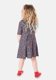 Children's Ladybird Print Dress (Carmel)