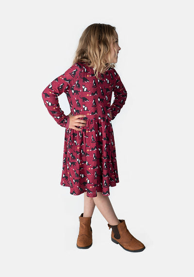 Cassidy Children's Cat Print Dress