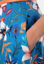 Caydence Blue floral Print Dress