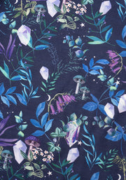 Chandra Midnight Floral Print Trapeze Dress