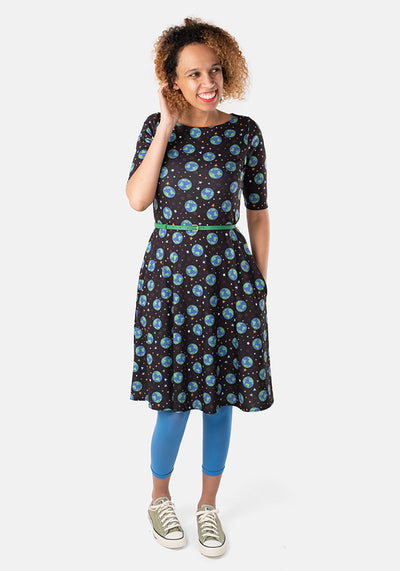 Chantelle Earth Print Dress