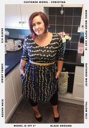 Daphne Daisy Chain Print Reversible Dress