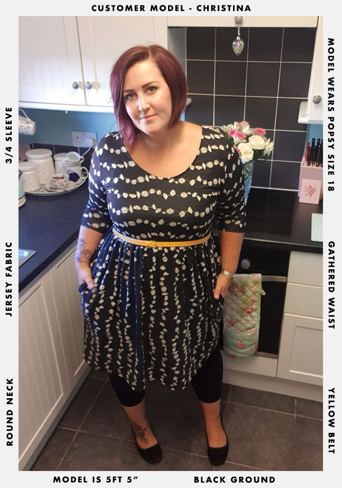 Daphne Daisy Chain Print Reversible Dress