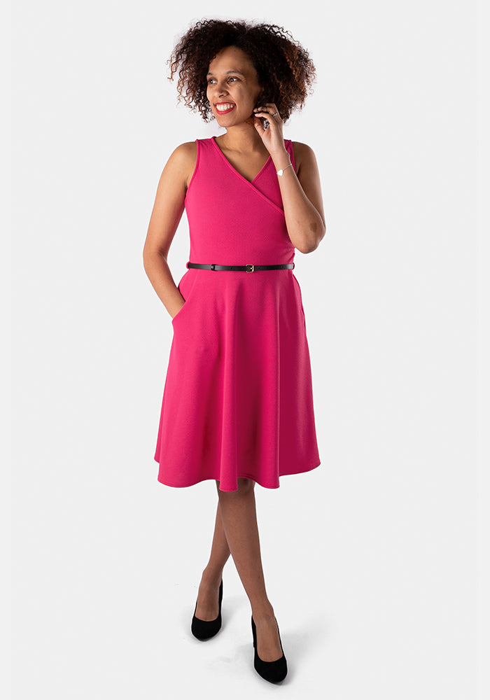 Clara-May Pink Wrap Dress