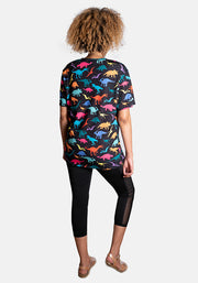 Clark Dinosaur Print Unisex Adults T-Shirt