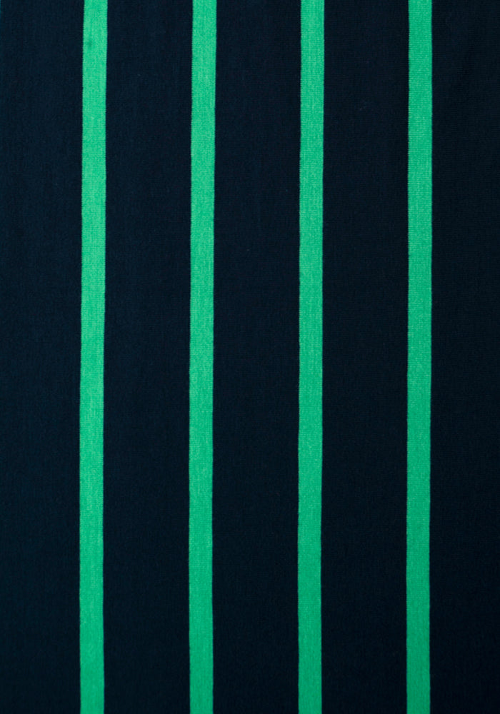 Clemmie Green & Navy Stripe Dress