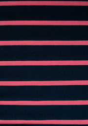 Clemmie Navy & Rose Pink Stripe Dress