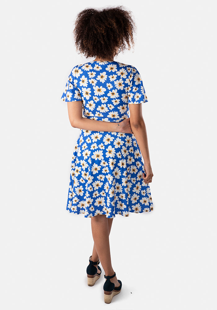 Cordelia Vintage Daisy Print Dress