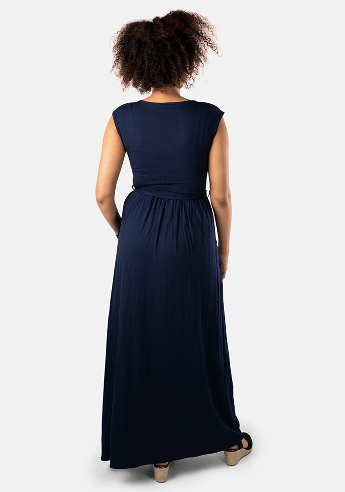 Corine Navy Maxi Dress