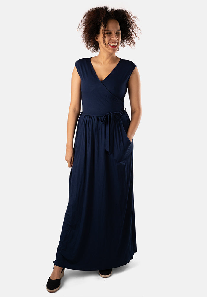 Corine Navy Maxi Dress