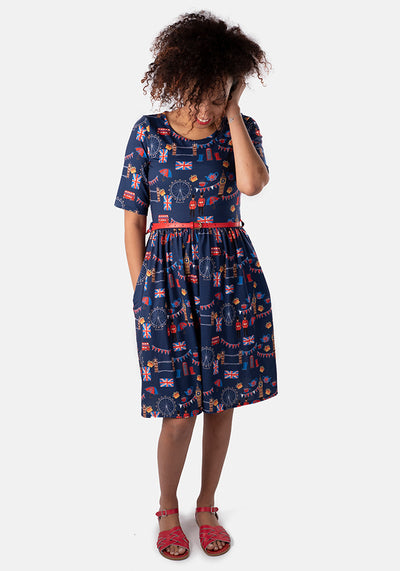 Countessa Celebrate London Print Dress
