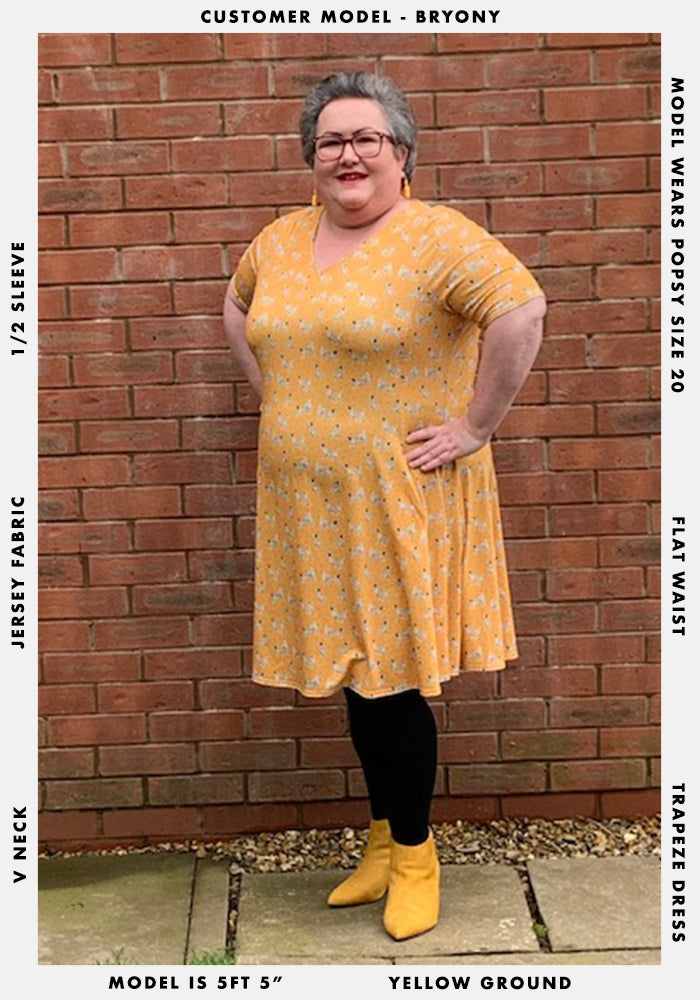 Delilah Yellow Dalmatian Print Dress