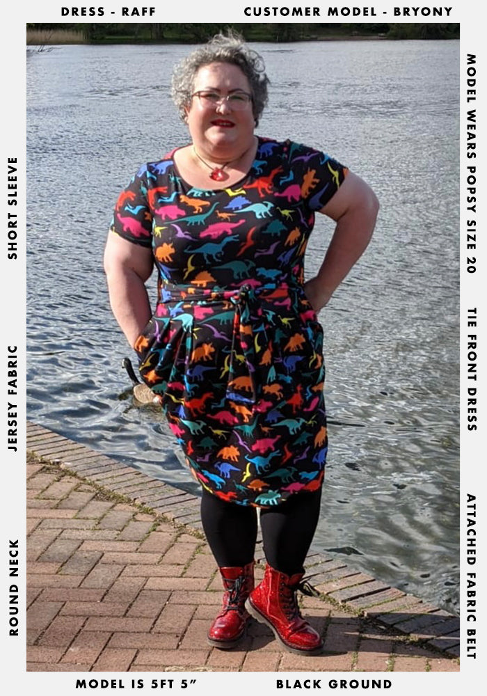 Raff Dinosaur Print Dress