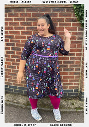 Albert Science Print Dress