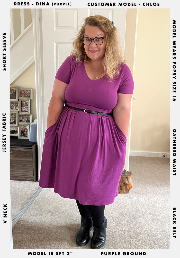 Dina Purple Dress