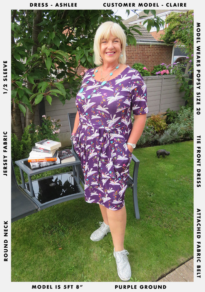 Ashlee Book Print Dress