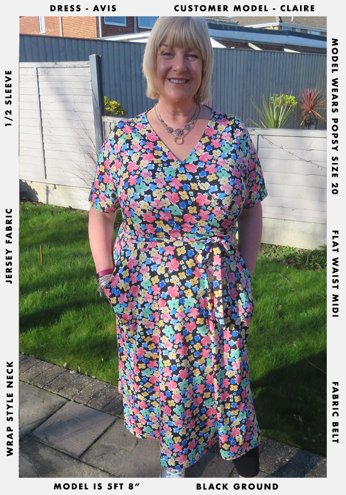 Avis Ditsy Floral Midi Dress
