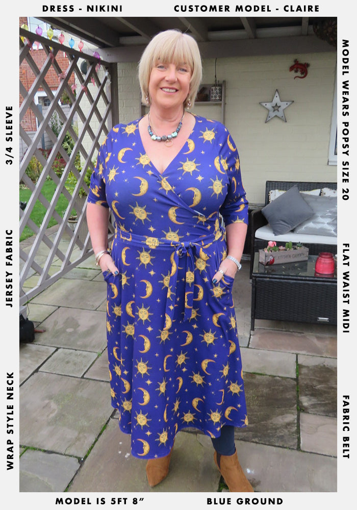 Nikini Sun & Moon Print Midi Dress