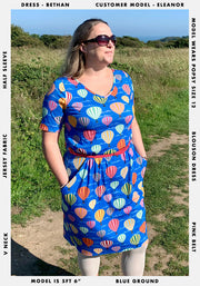Bethan Hot Air Balloon Print Dress