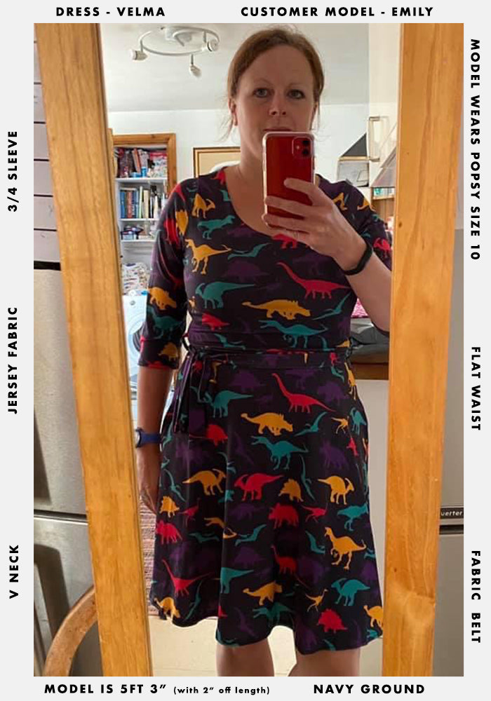 Velma Dinosaur Print Dress