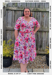 Harmonia Watercolour Floral Swing Dress