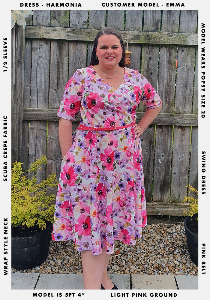 Harmonia Watercolour Floral Swing Dress