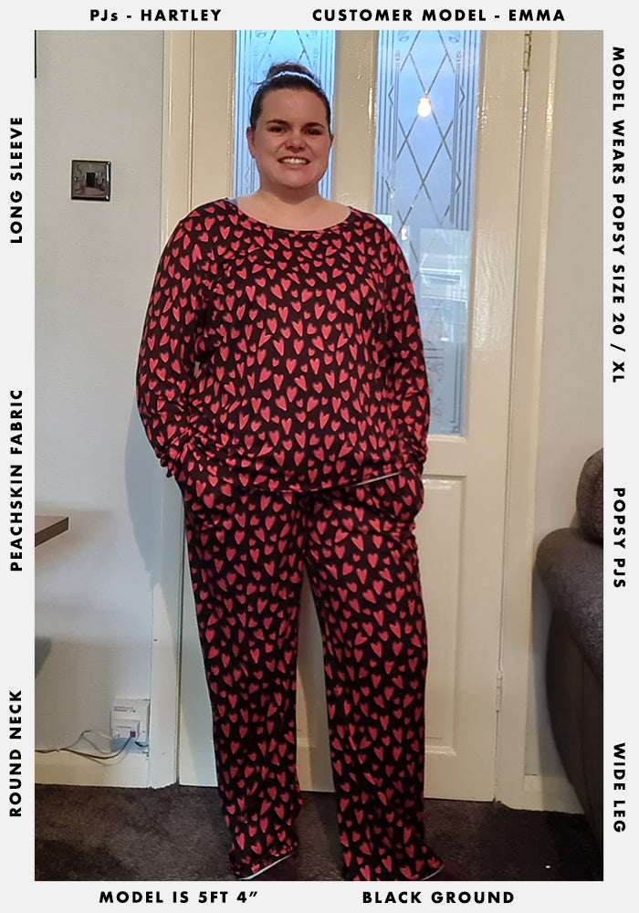 Hartley Heart Print Pyjama Set