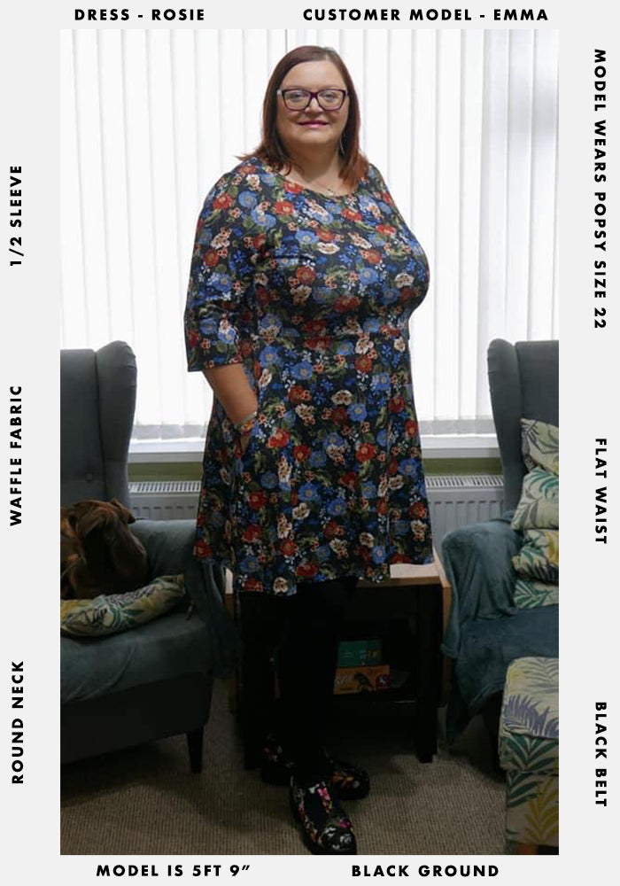 Rosie Antique Floral Print Dress
