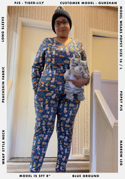 Tiger-Lily Pretty Cat Print Pyjama Set
